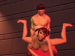 Animated girl has hot sex